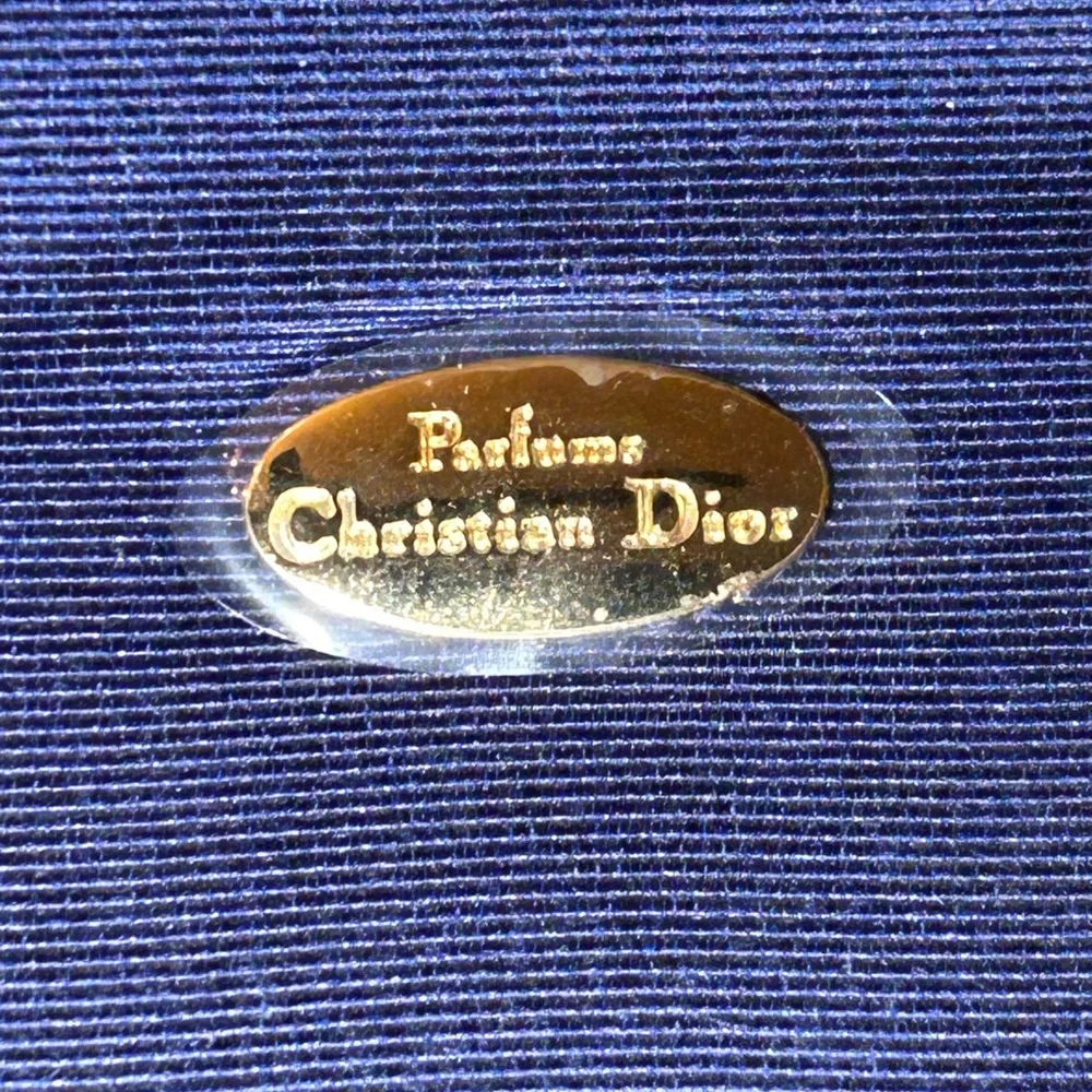Christian Dior 2fer Perfums Trousse de Toilette Clutch Bag Nylon 6”x 6” x 2 NWOT